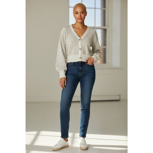 Sincerely Jules Beige Cardigan Sweater S